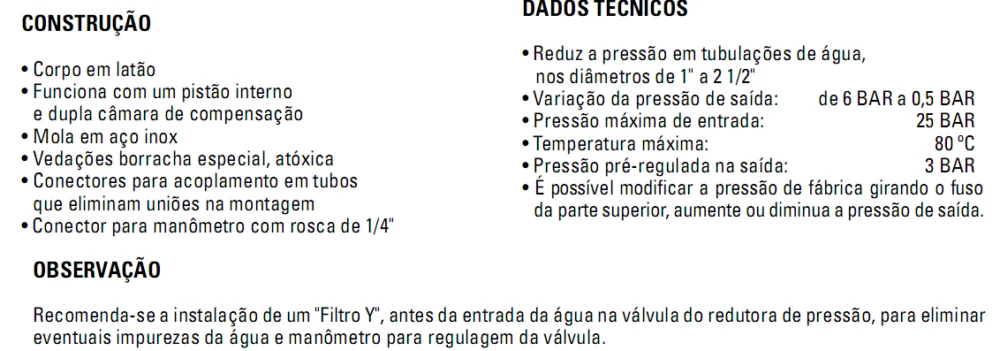 Redutora de Pressão P 25 2 Polegada Emmeti - Imagem 2