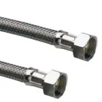 Engate Flexível com Trama em Aço Inox 1/2 Polegada F/F 40 cm Emmeti - Imagem 2