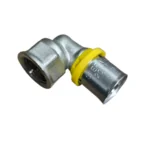 Cotovelo Fêmea para Gás 20 mm x 1/2 Polegada Prensar Sfera