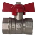 Válvula Esfera Fêmea/Fêmea Borboleta  1/2 Polegada Emmeti