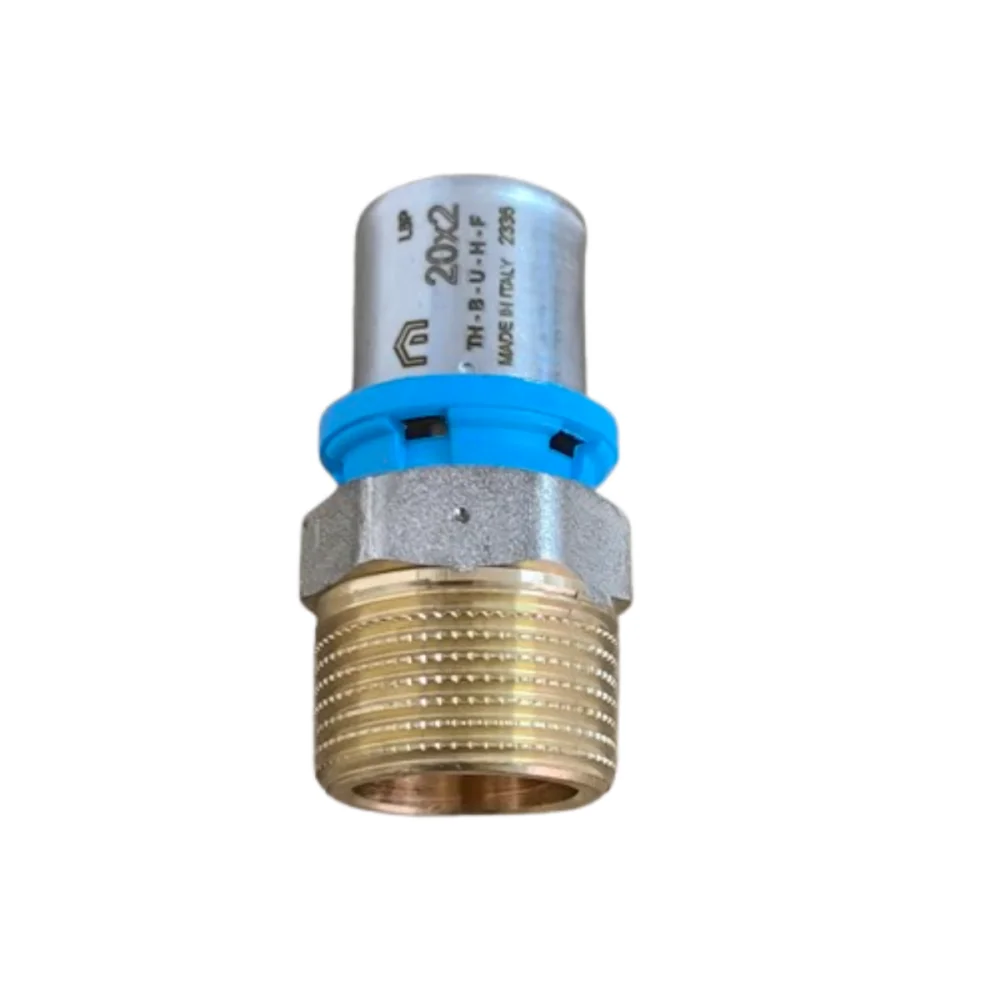 Conector Macho para Água 20 mm X 3/4 Polegada Prensar Emmeti - Imagem 2