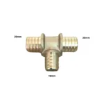 Tê Pex Água Redução Central 20 x 16 x 20 mm Astra