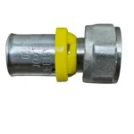 Conector Fêmea Móvel para Gás 20 mm x 1/2 Polegada Prensar Sfera - Imagem 3